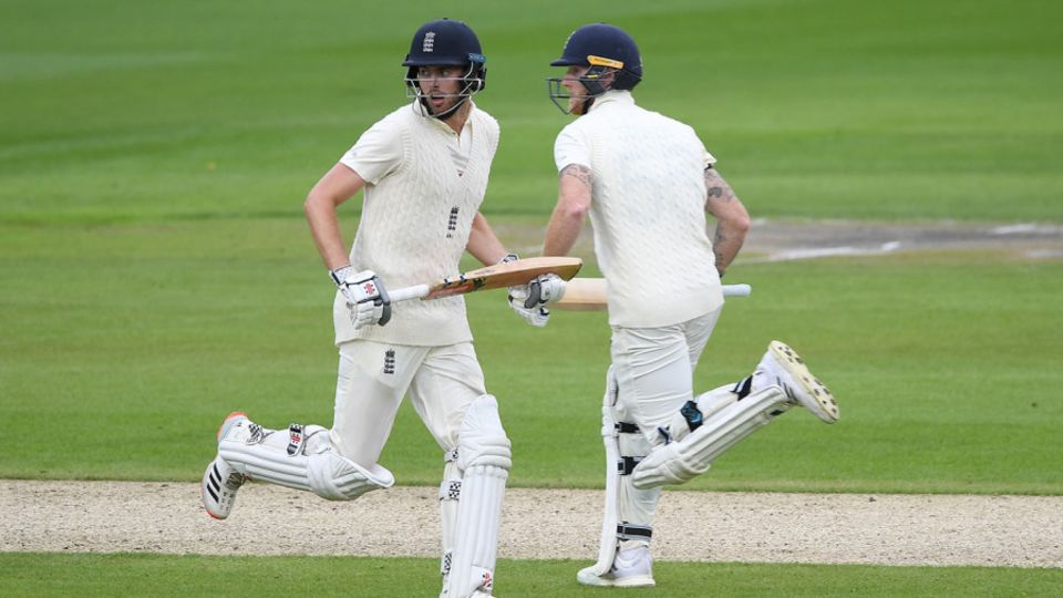 Dom Sibley and Ben Stokes ground out a 100-run stand