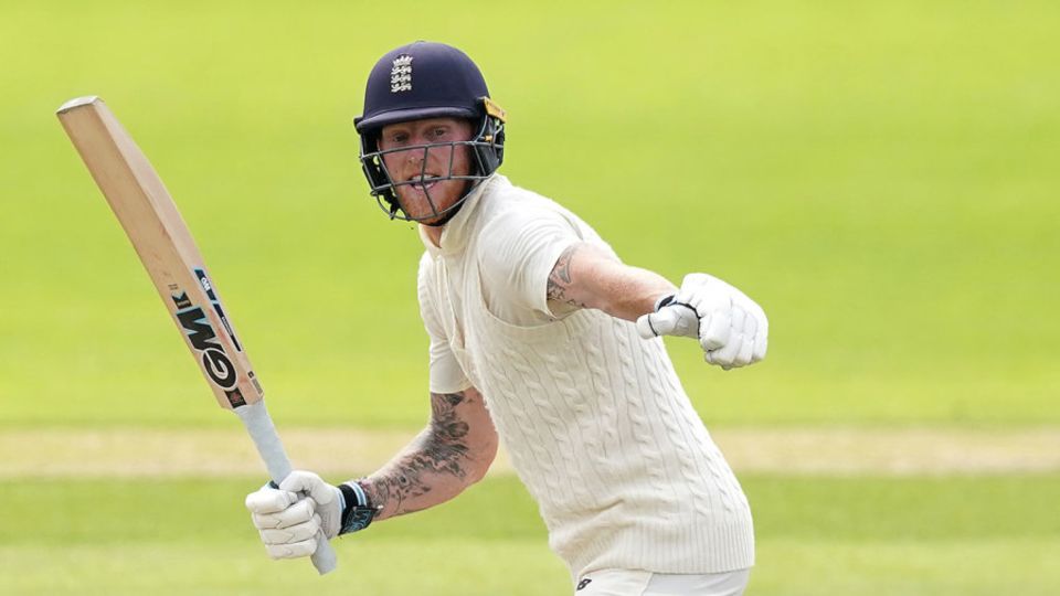 Ben Stokes sets off for a quick single