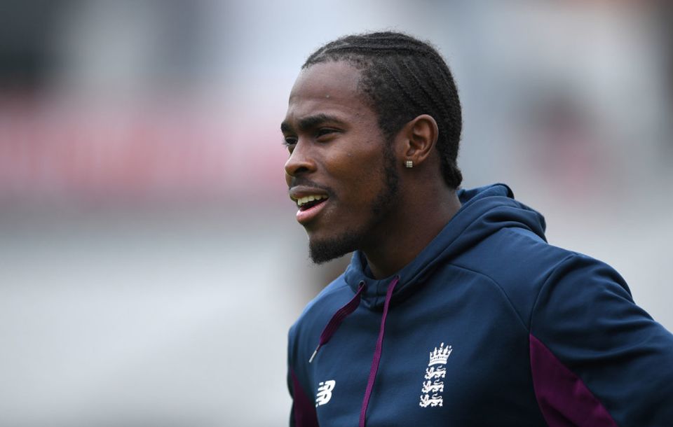 Jofra Archer was back in England training on Wednesday