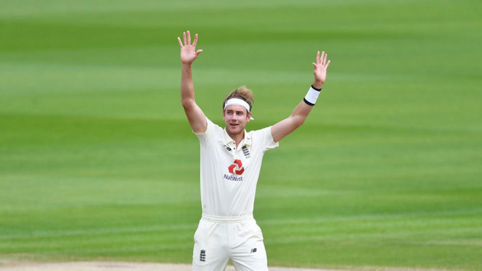Broad beams: Stuart Broad took ten wickets in the last Test on his way to his 500th scalp