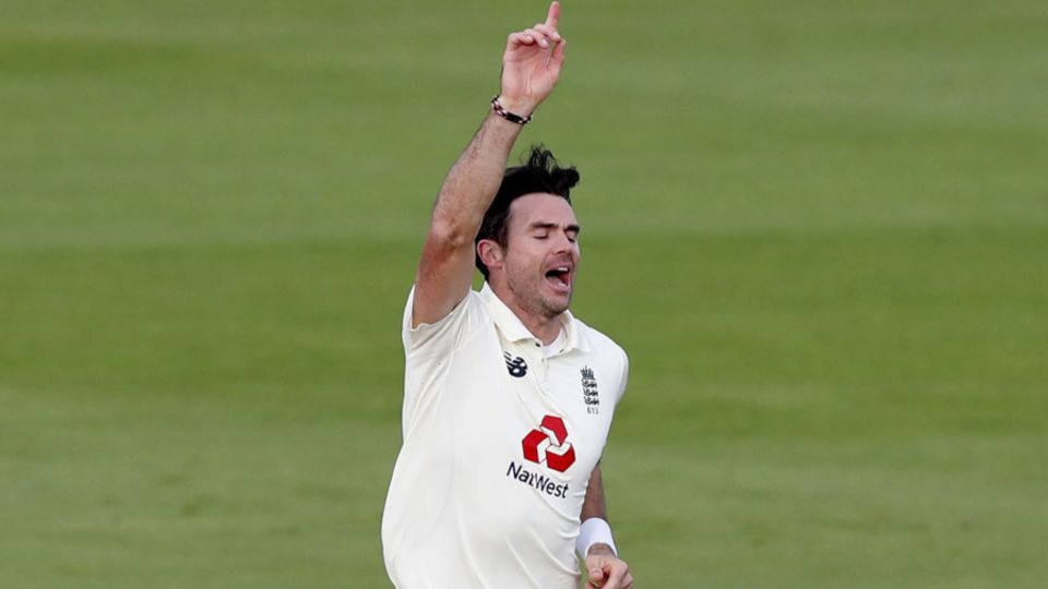James Anderson celebrates a breakthrough