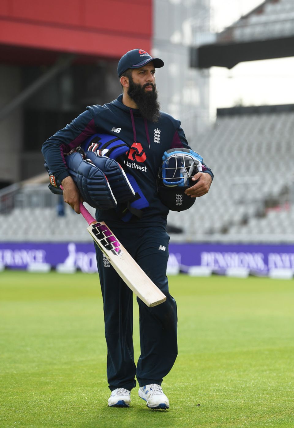 Moeen Ali heads to the nets