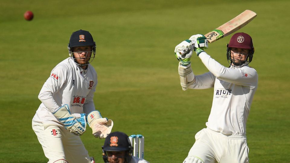 Eddie Byrom pulls through the leg side