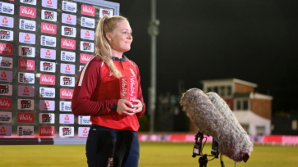 Allrounder Sarah Glenn was named player of the series
