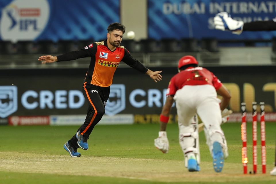 Sunrise days: Rashid was a lot more miserly in the powerplay in his time with SRH