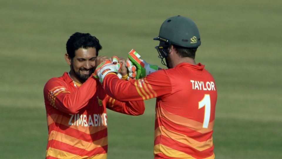 File photo: Sikandar Raza credited Brendan Taylor for his knock of 81