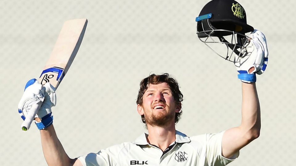 Cameron Bancroft celebrates his century