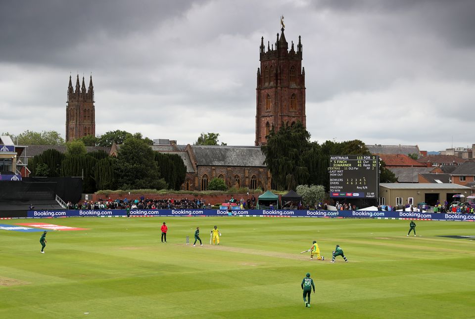 Finch led by example in the 2019 World Cup, averaging 50, with two hundreds and three fifties - including this 82 against Pakistan in Taunton