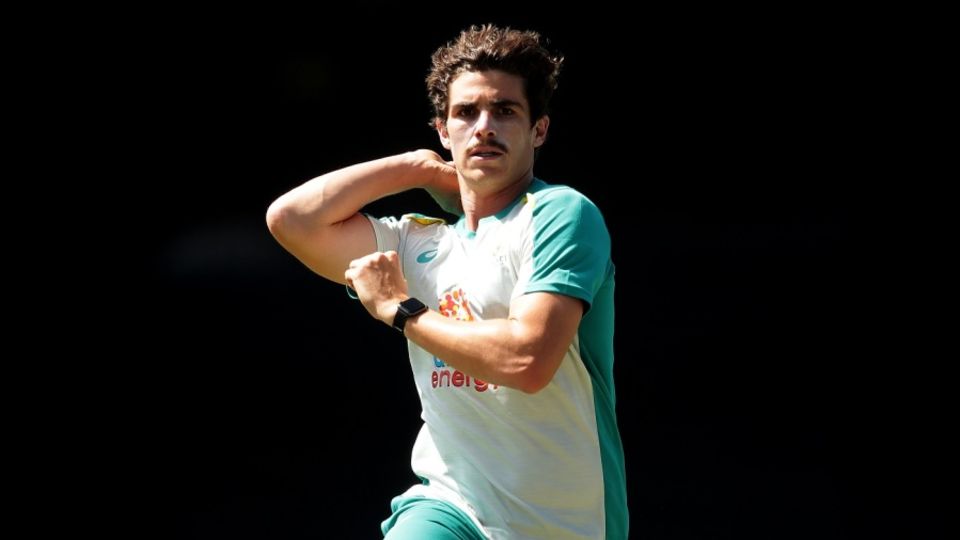 Sean Abbott trains in the nets