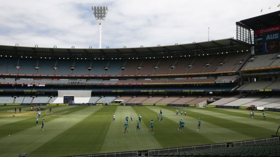 Australia players gather for training ahead of the Boxing Day Test against India