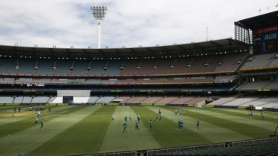 Australia players gather for training ahead of the Boxing Day Test against India
