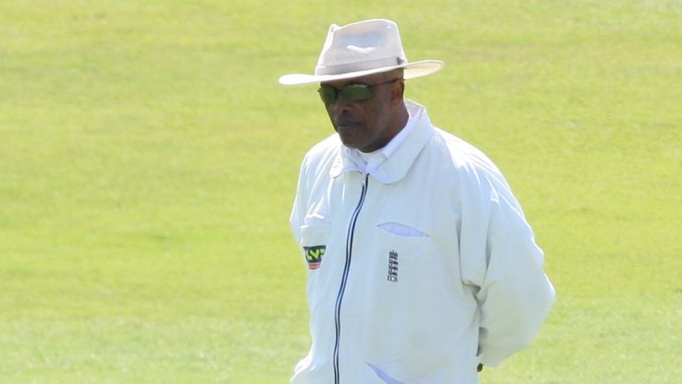 John Holder officiates during a county game