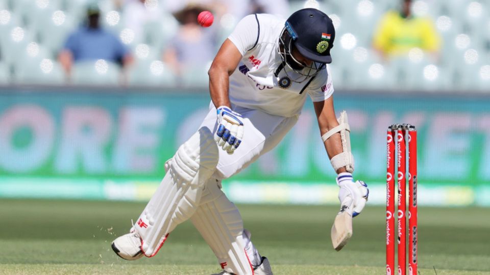 Mohammed Shami sustained an injury while fending at a short delivery from Cummins in Adelaide
