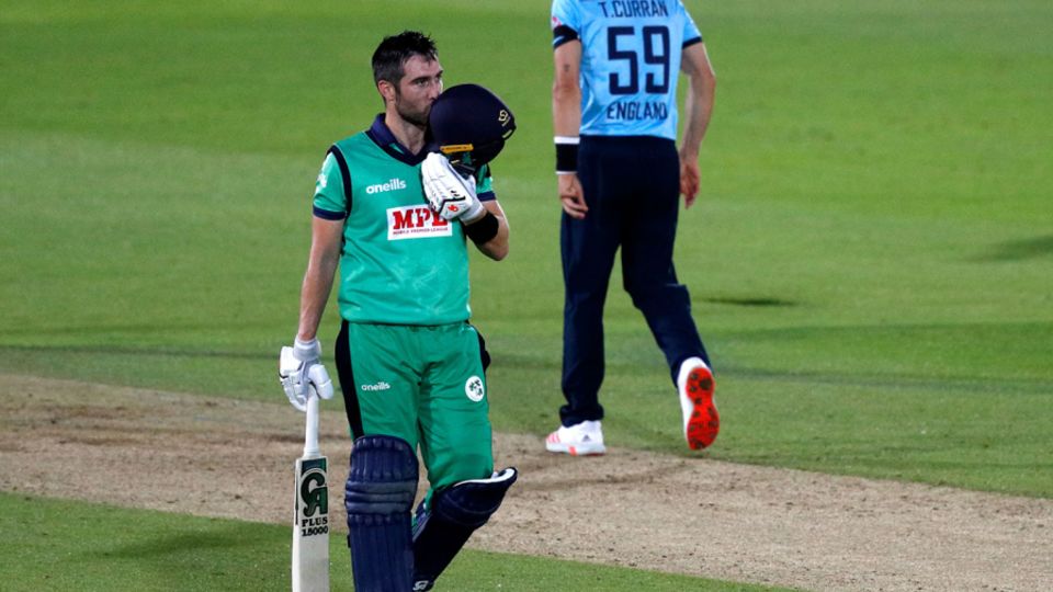 Andy Balbirnie's hundred at the Ageas Bowl underpinned victory over England in August