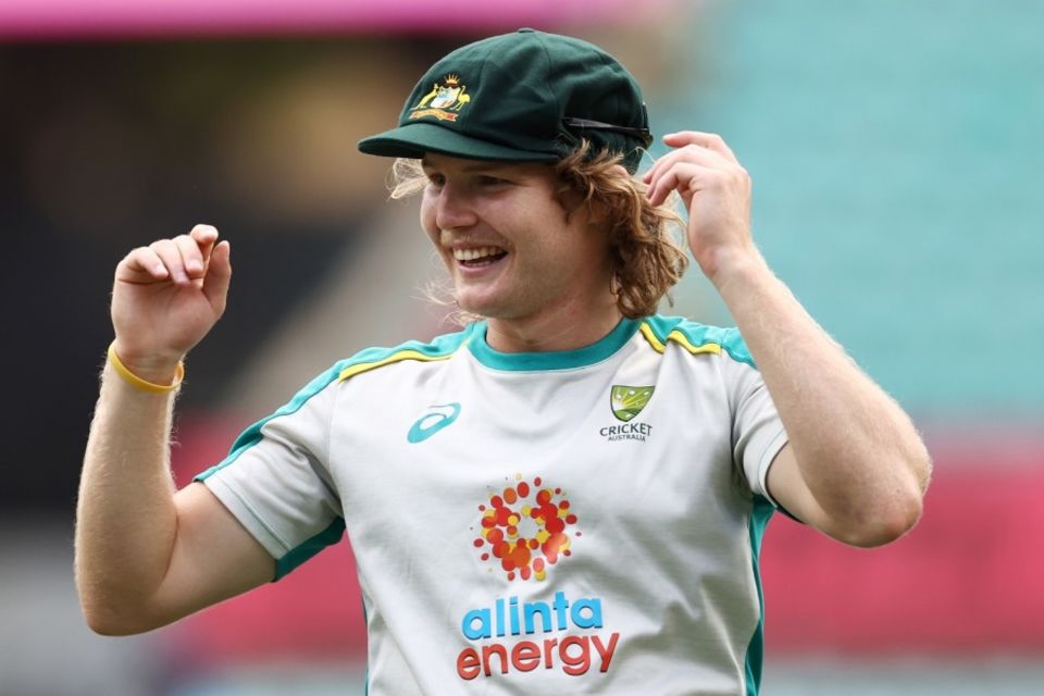 A moment to cherish for Will Pucovski, handed his baggy green on Test debut