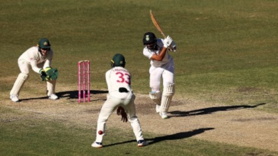 Cheteshwar Pujara uses his feet