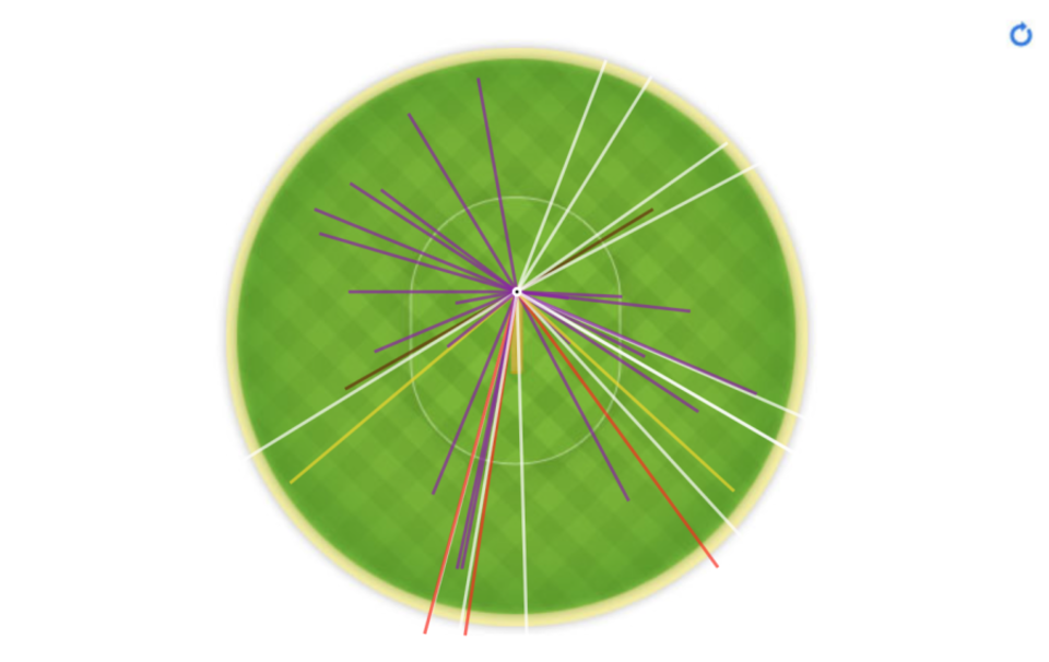 Wagon wheel for Rishabh Pant's 97