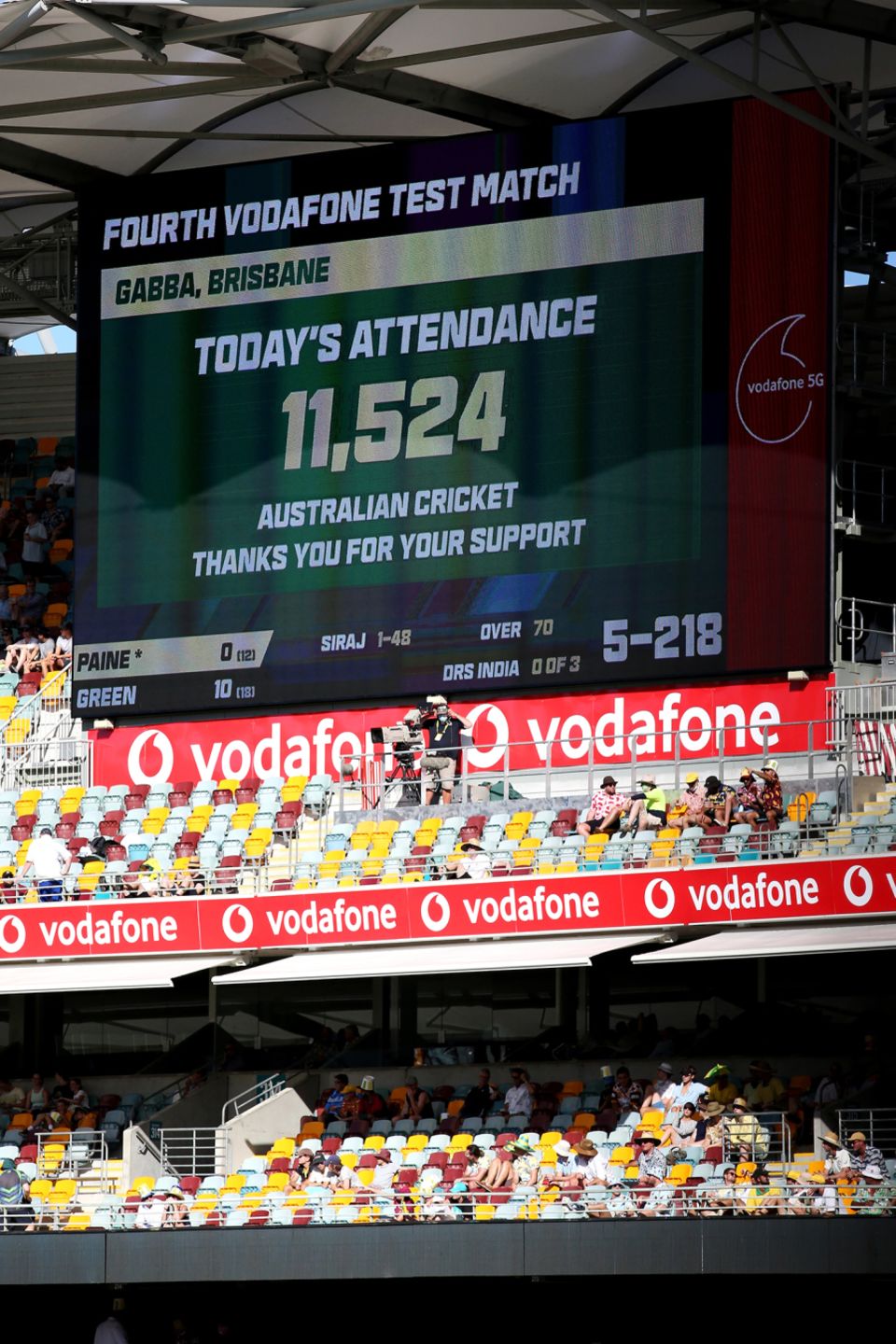 Despite Covid restrictions, the Australia-India series was able to accommodate significant crowds