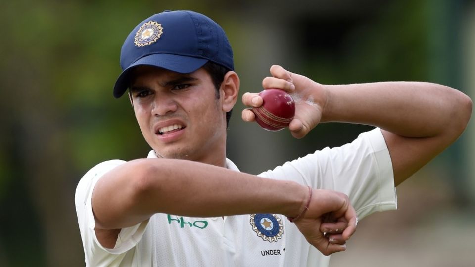 File photo: Arjun Tendulkar during a training session