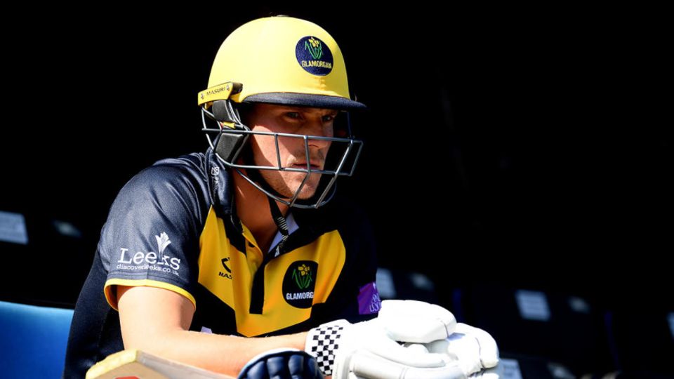 Charlie Hemphrey waits to bat