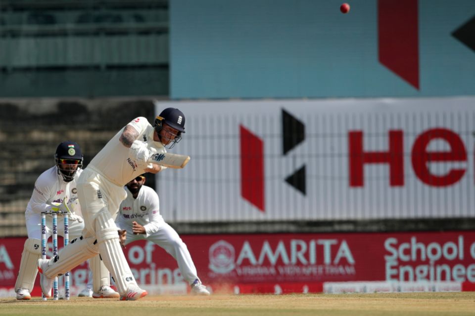 Stokes deposited Ashwin for six down the ground early on day two
