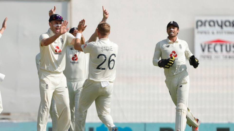 Olly Stone knocked over Shubman Gill for a duck on the first morning