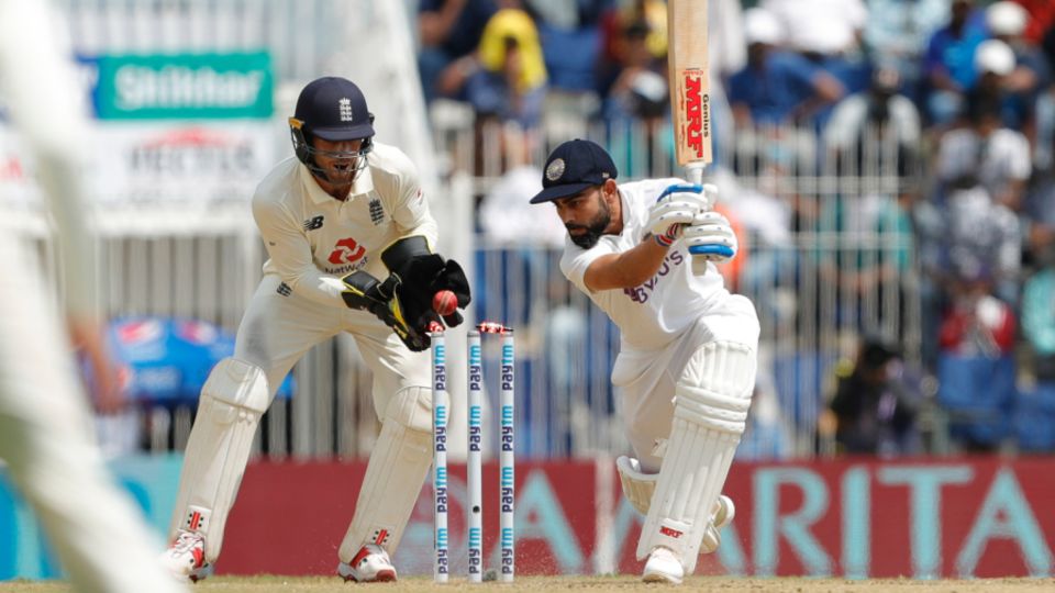 Virat Kohli had his stumps disturbed by Moeen Ali