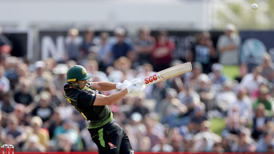 Daniel Sams showed his batting power against New Zealand