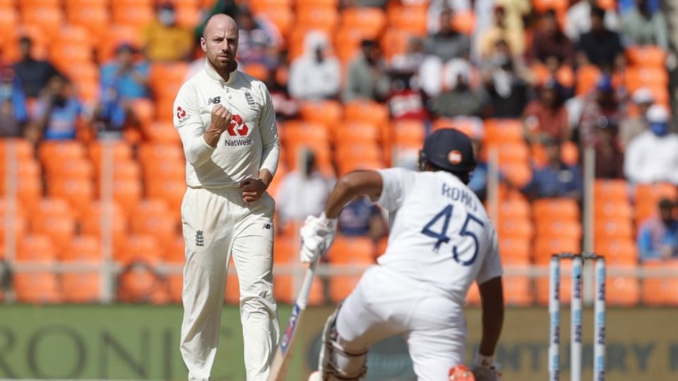 Jack Leach has dismissed Rohit Sharma four times in the series so far