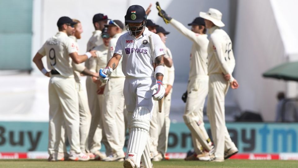 Virat Kohli walks back without scoring