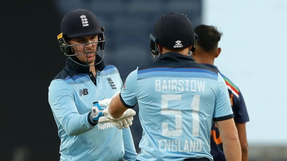 Jason Roy and Jonny Bairstow had England in control of the run-chase