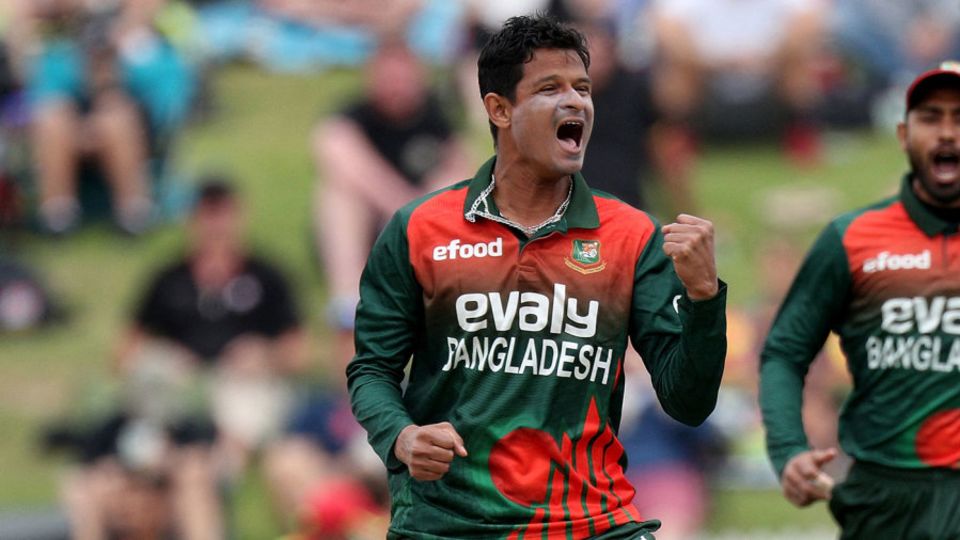 File photo: Nasum Ahmed took a four-for in the 4th T20I
