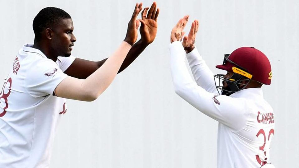 Jason Holder lacks the extreme speed of many tall bowlers, so relies more on swing than seam