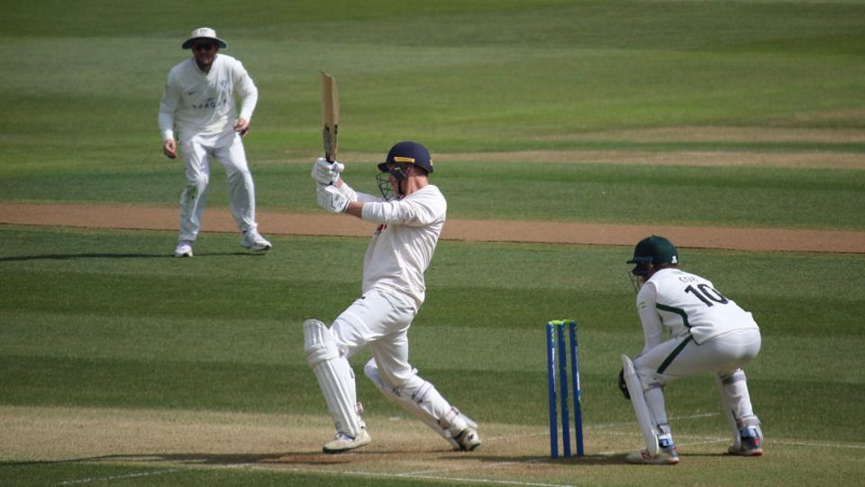Tom Westley pulls through the on side