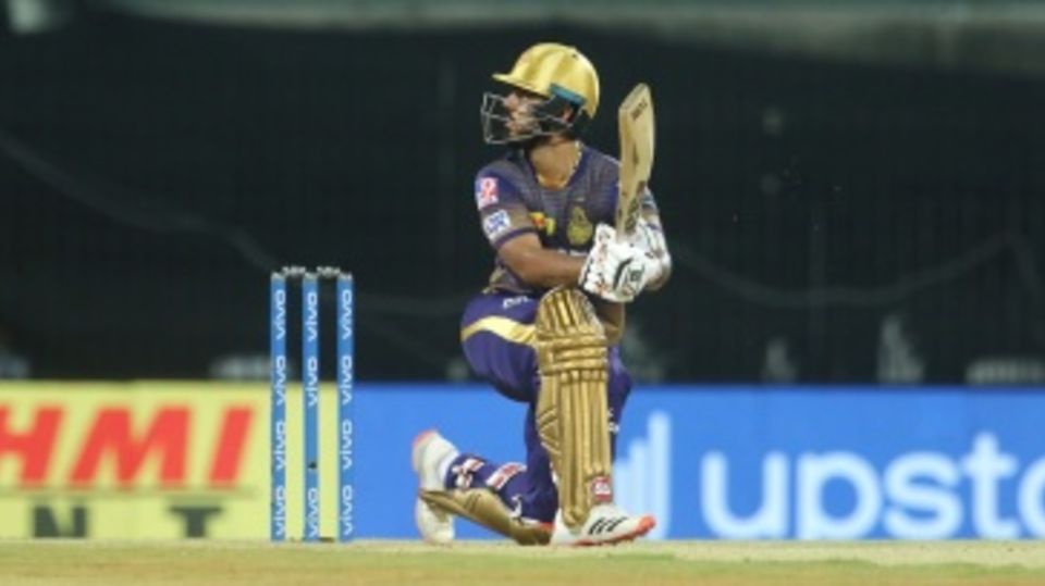 Nitish Rana hit three consecutive fours off Sandeep Sharma