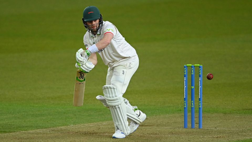 Sam Evans works to leg