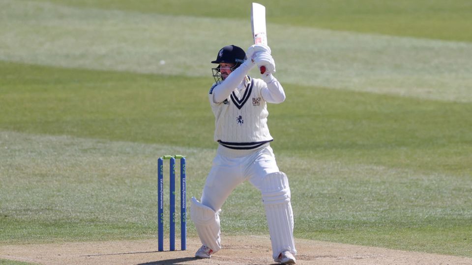 Darren Stevens was 49 not out at tea