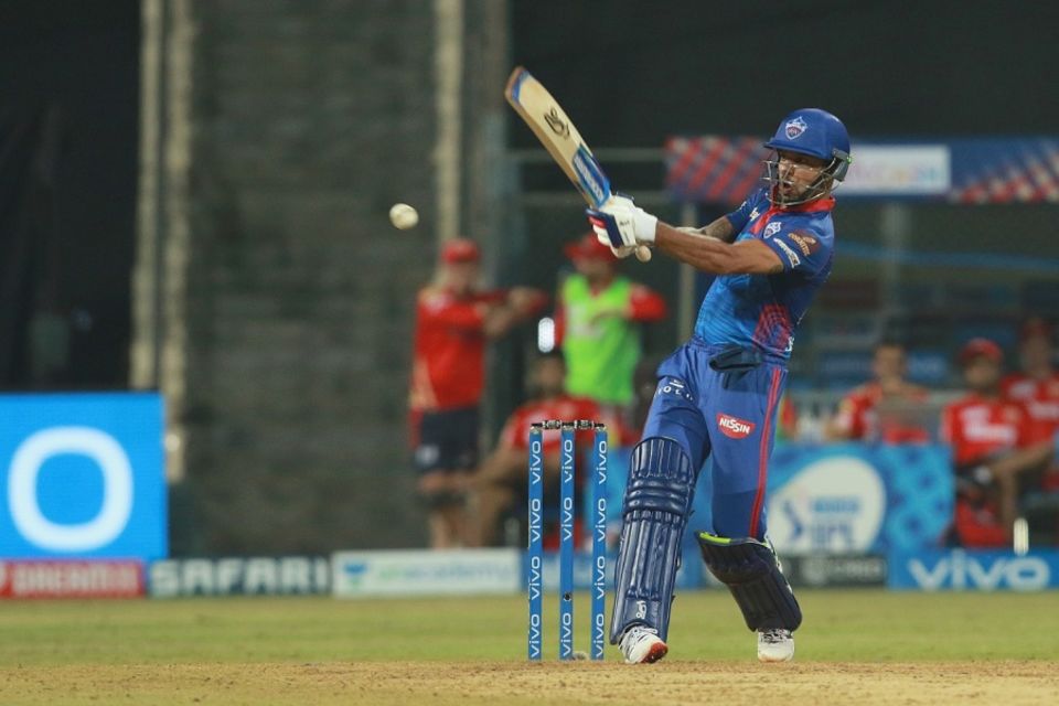 Shikhar Dhawan repeatedly walked towards the off side in order to work the ball behind square leg