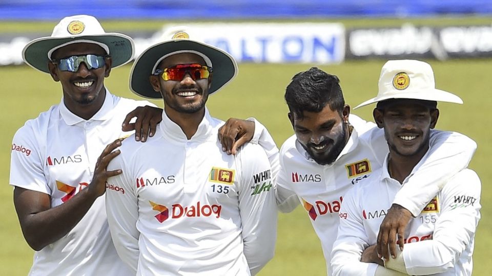 There wasn't much for the Sri Lankans to be happy about, but they found their reasons