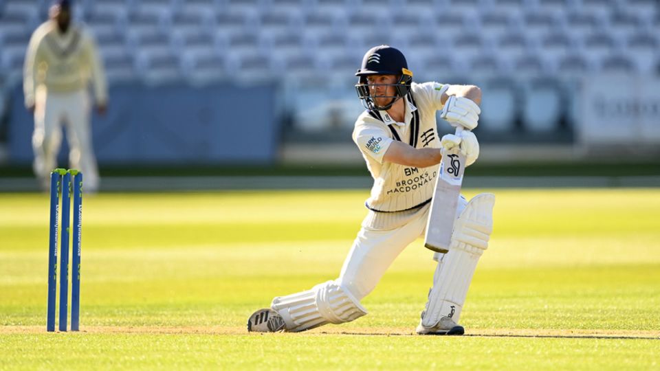 Robbie White scored his maiden first-class hundred