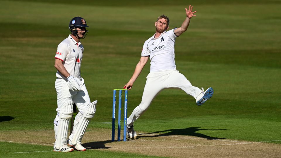 Olly Stone has two wickets so far