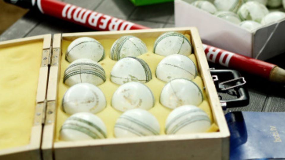A box of balls at the IPL game
