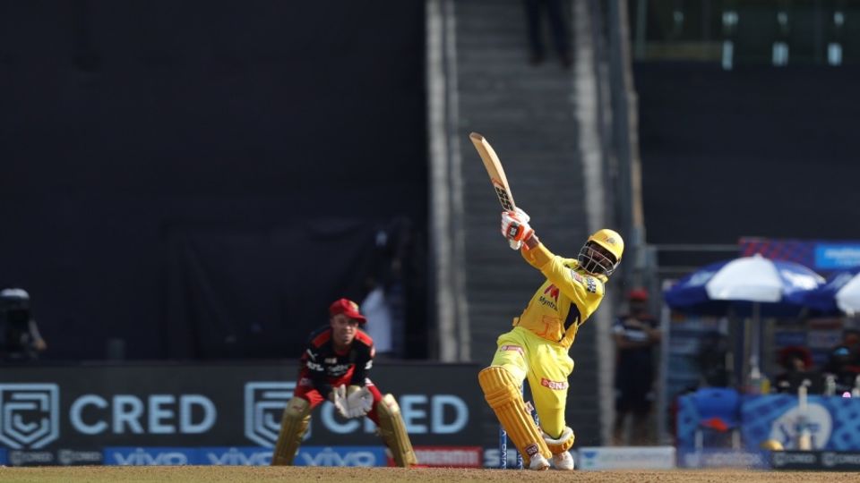 Ravindra Jadeja hit four sixes in a row in a 37-run last over off Harshal Patel