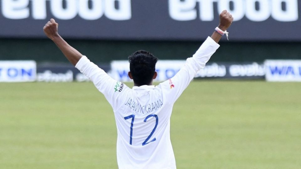 Praveen Jayawickrama's 11 for 178 was the best match haul on Test debut by a Sri Lankan
