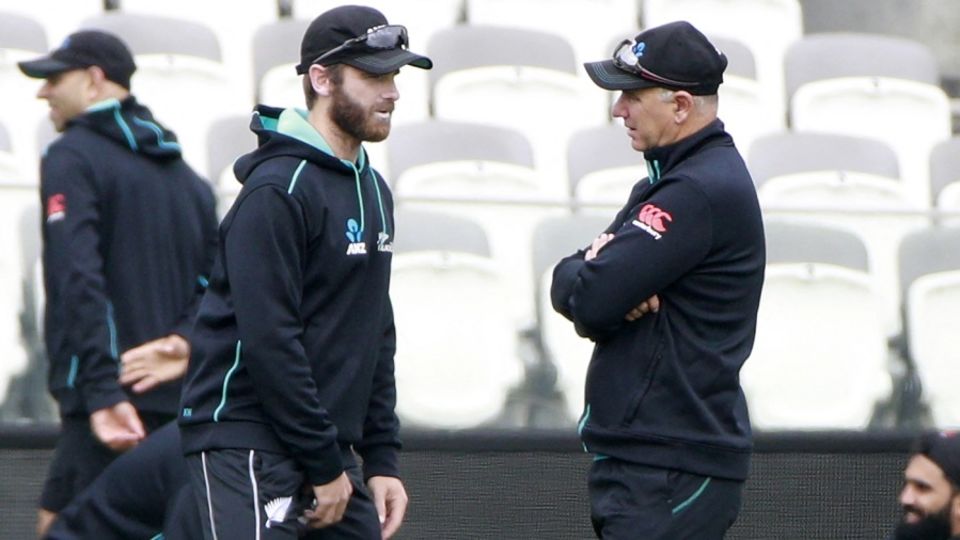 Kane Williamson chats with Gary Stead two days out of the Lord's Test