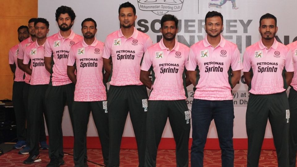 The Mohammedan Sporting Club squad before the DPL tournament