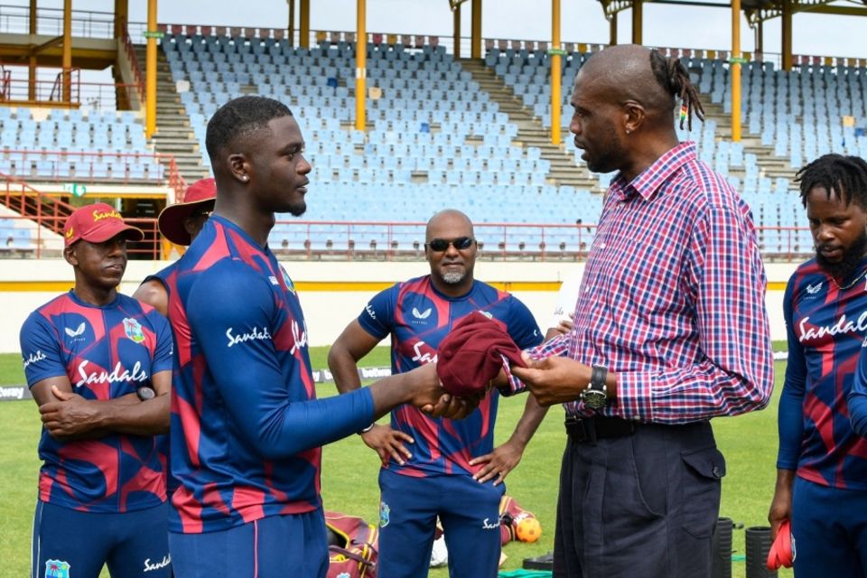 Seales on his idol Curtly Ambrose (right): "It felt like he was the nagging bowler, always being consistent on a line and length, whether the ball was moving or not"
