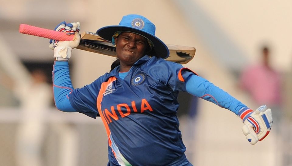 Thirush Kamini scored a century against West Indies in India's first match of the 2013 World Cup