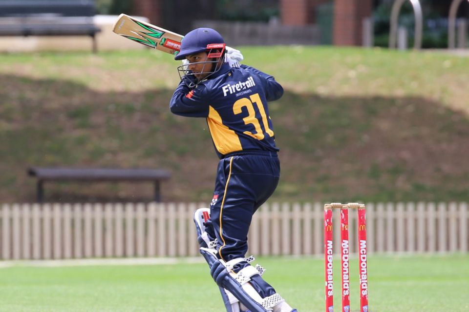 Radhakrishnan can hold his own with the bat too