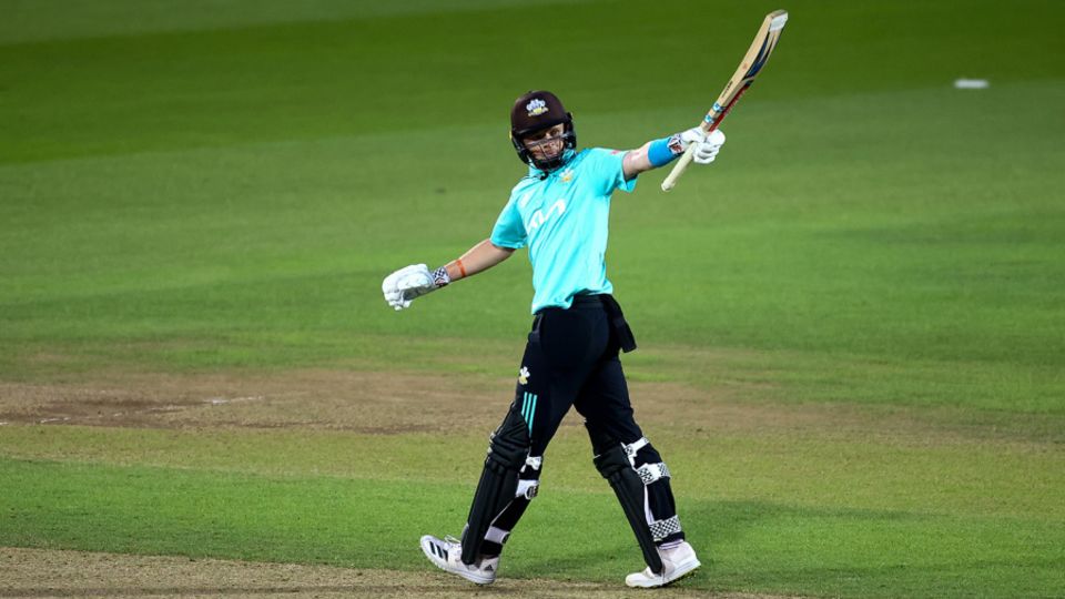 Ollie Pope acknowledges his half-century